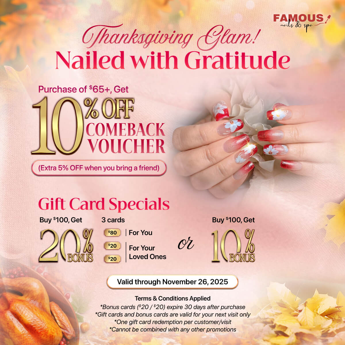 🌟 Famous Nails & Spa - Promotion 🌟